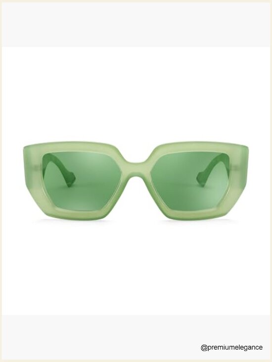 Oversized Square Sunglasses Thick Frame UV400 Protection Unisex